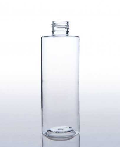 BT24-220-3, 220ml 7.33oz clear hand antibacterial gel and sanitizer sprayer cylinder PET bottle