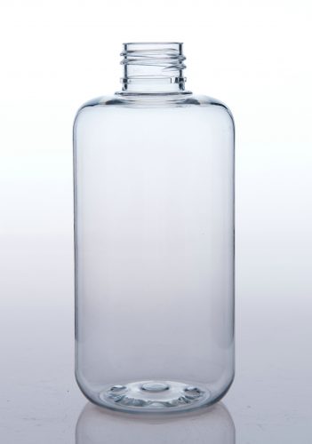 BT24-250-2, 250ml 8.33oz clear hand wash hand cleaner round PET bottle, plastic bottle