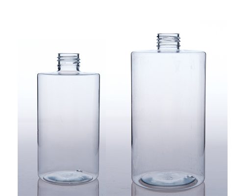 BT24-300-3，24-500-3, 300ml10oz, 500ml 16.7oz clear Cylinder PET bottles series