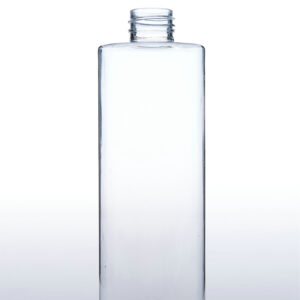 BT28-500-4, 500ml, 16.67oz body hair wash conditional cylinder clear PET bottle