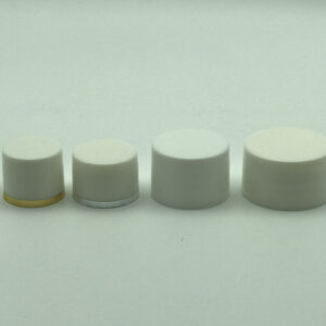 18-410, 20-410, 24-410, 28-410 white smooth screw caps, BSC-01