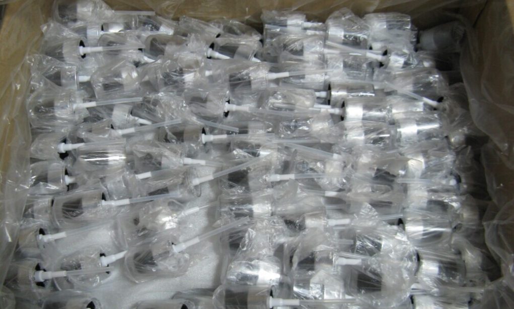 packing of treatment pump with small bags